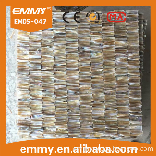 wholesale mother of pearl shell teeth for wall tile, 10*30mm 3D mosaic